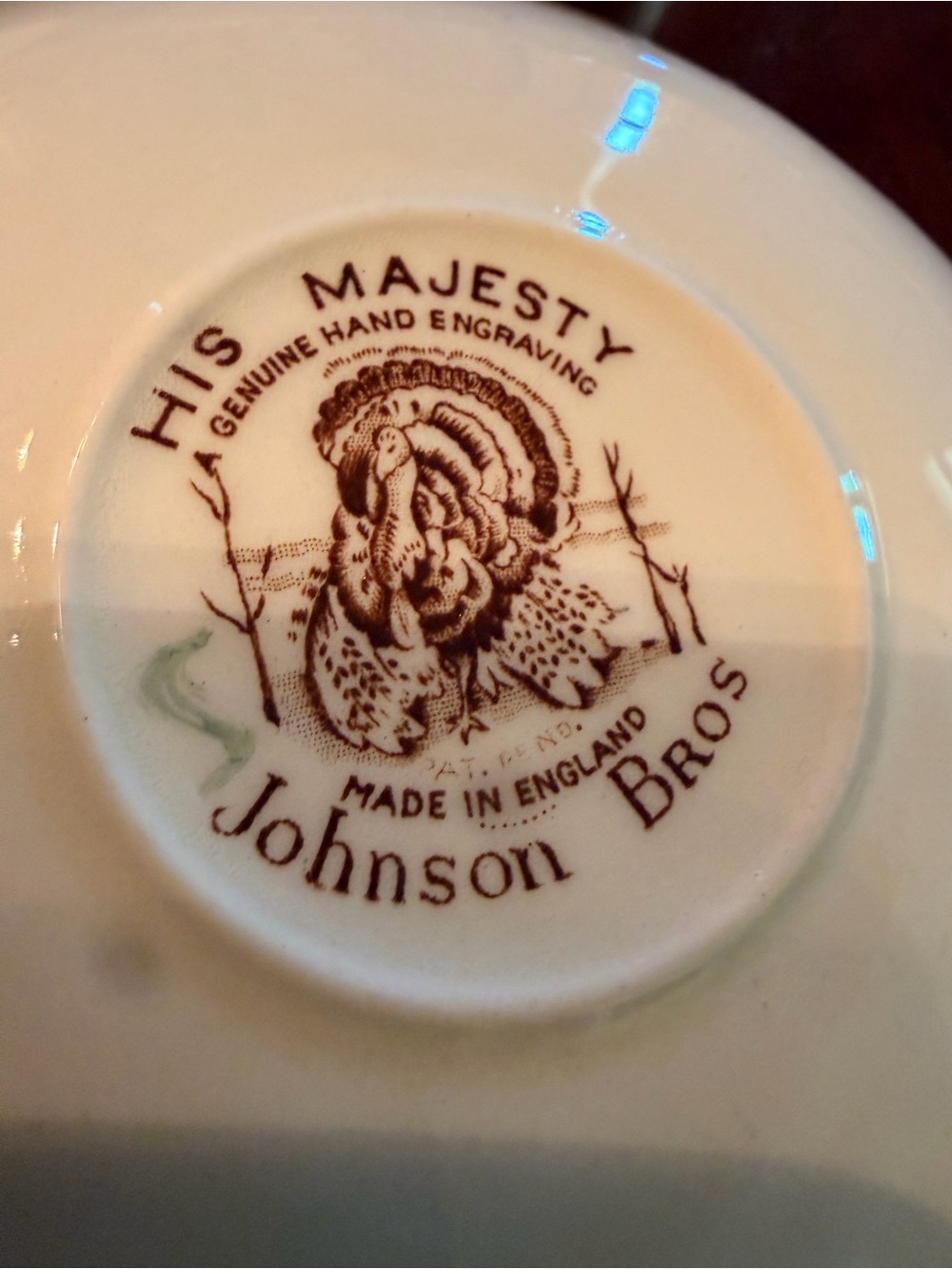 Johnson Brothers His Majesty Turkey, Fruits, Nuts Cup and Sauer, Made in England - Picture 4 of 16